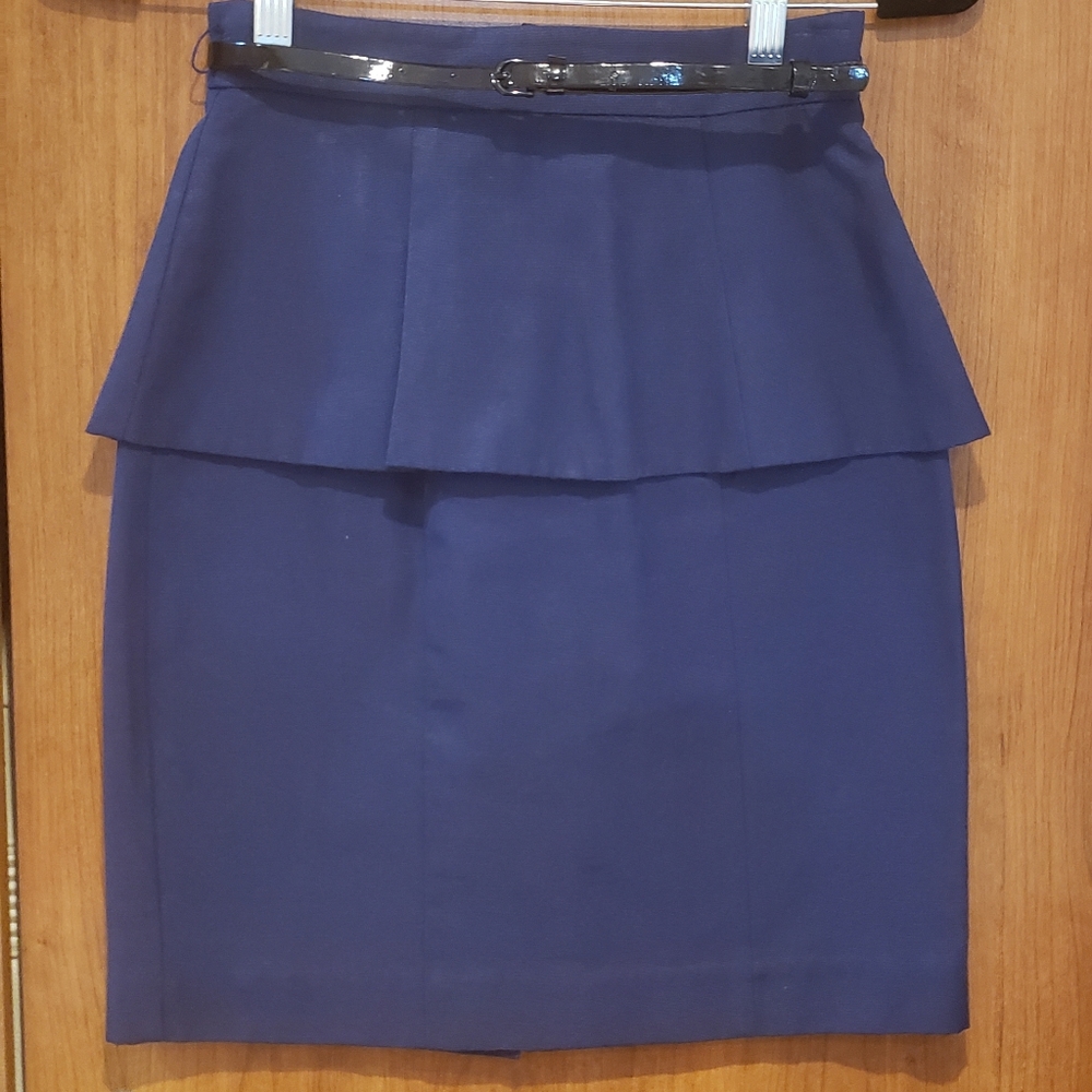 Peplum style pencil skirt